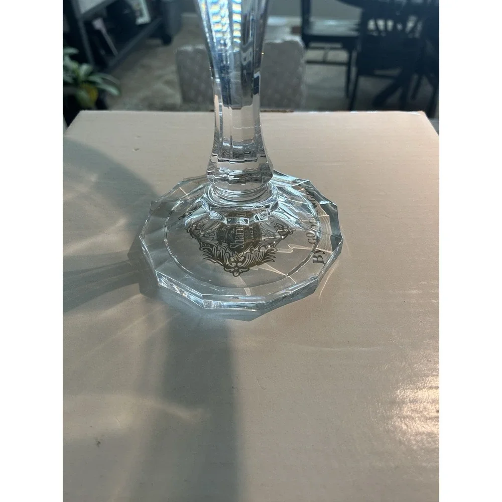 Godinger Shannon River Edge Crystal Cake Pedestal NIB Clear 13